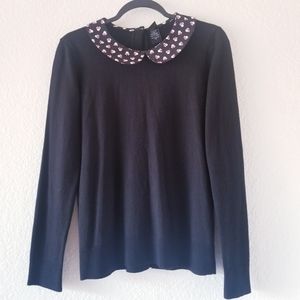 Disney sweater with Peter Pan collar size Large